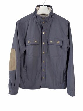 MARMOT Gray Waxed Nylon Sherpa Lined Bower’s Jacket Utility Coat m